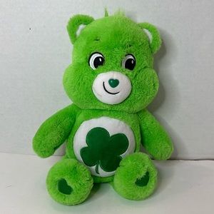 Care Bears 14 inch good luck bear lucky clover shamrock St. Patrick’s Day plush